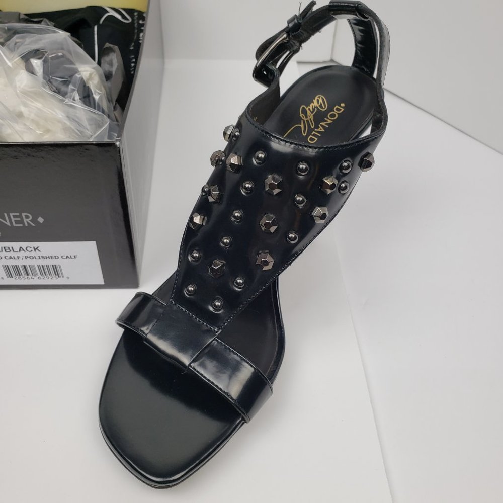 Donald J. Pliner Nekita studded black heels size 8